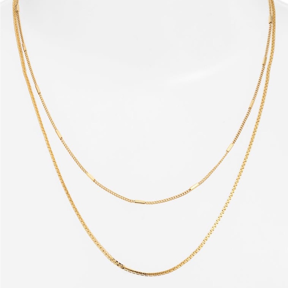 Jenny Bird Surfside Gold Double Chain necklace